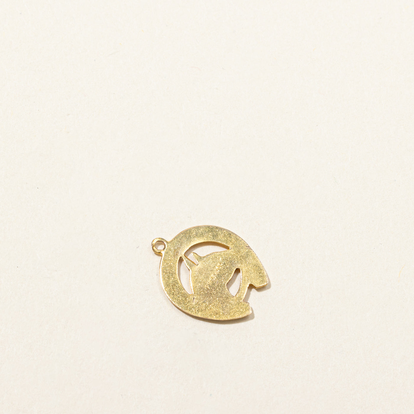 1960 London 9k Horseshoe Gold Charm