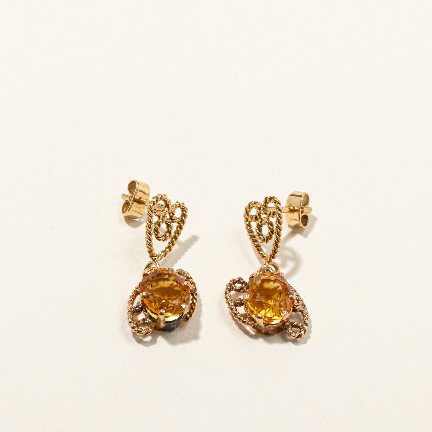 Citrine Dangle Earrings | 4.60ctw |