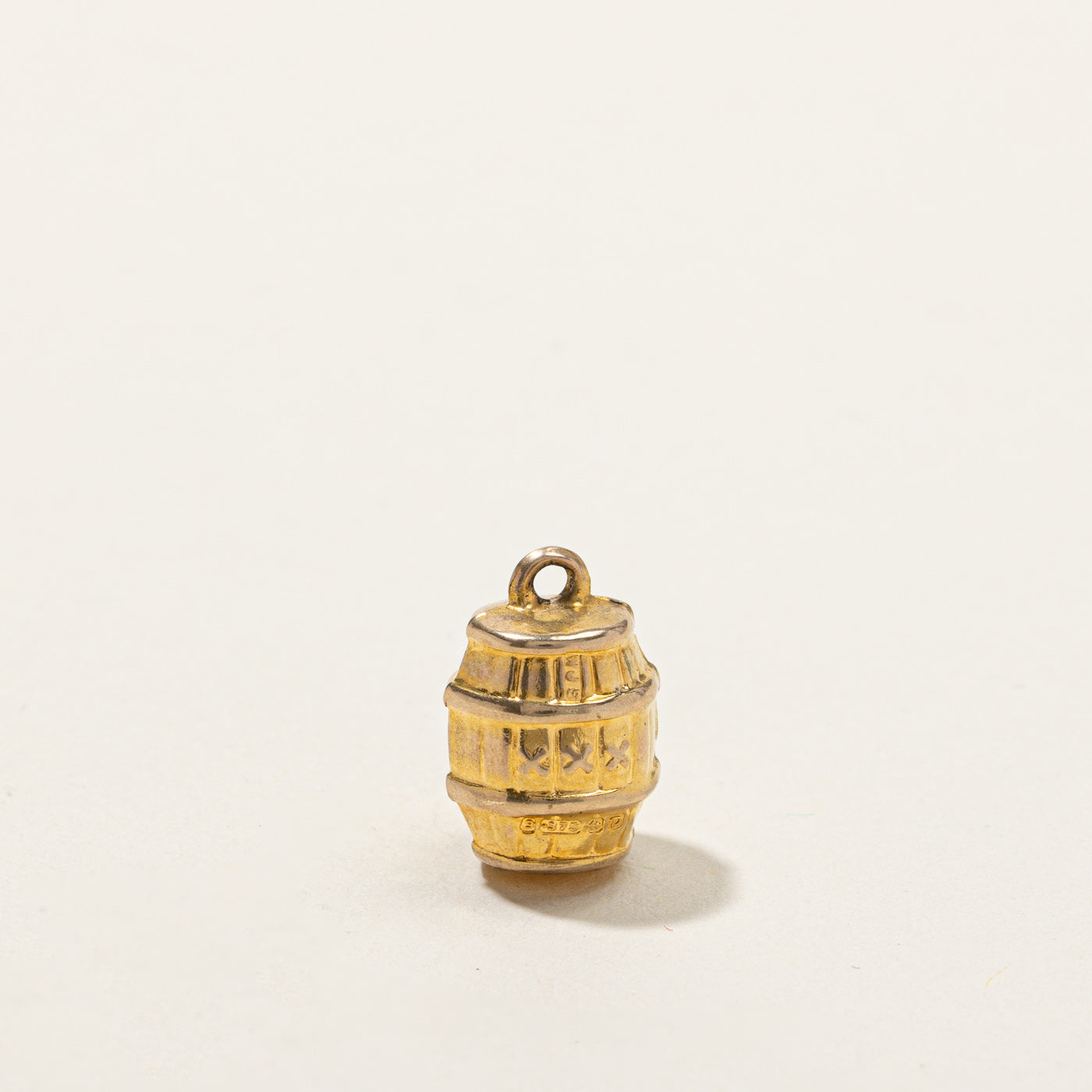 1953 Birmingham 9k Gold Barrel Charm