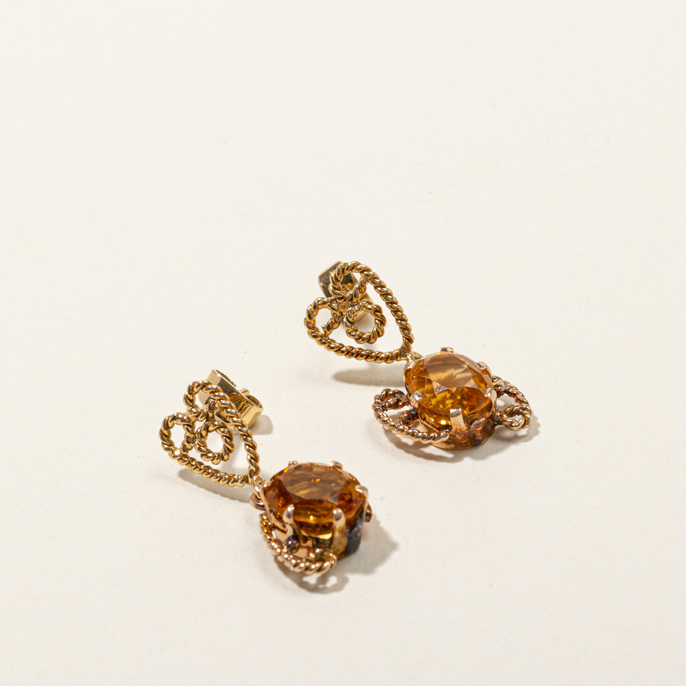 Citrine Dangle Earrings | 4.60ctw |