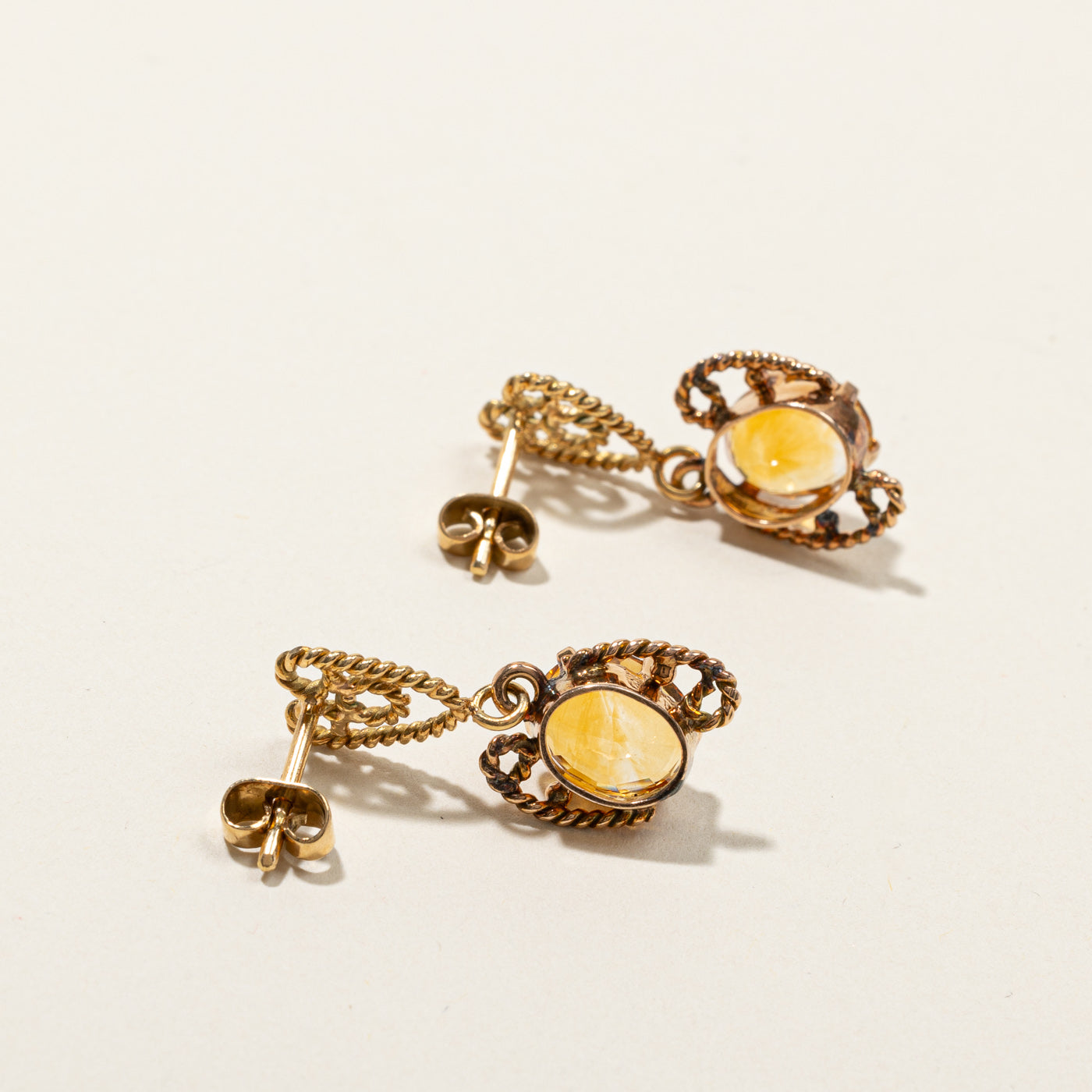 Citrine Dangle Earrings | 4.60ctw |