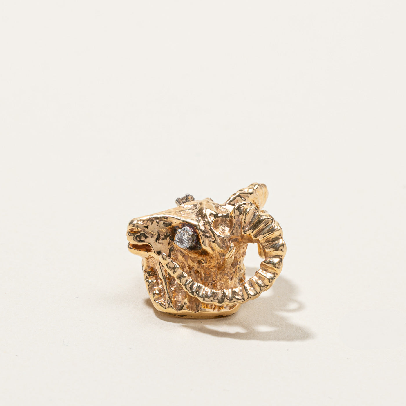 Diamond Ram Pendant | 0.09ctw |