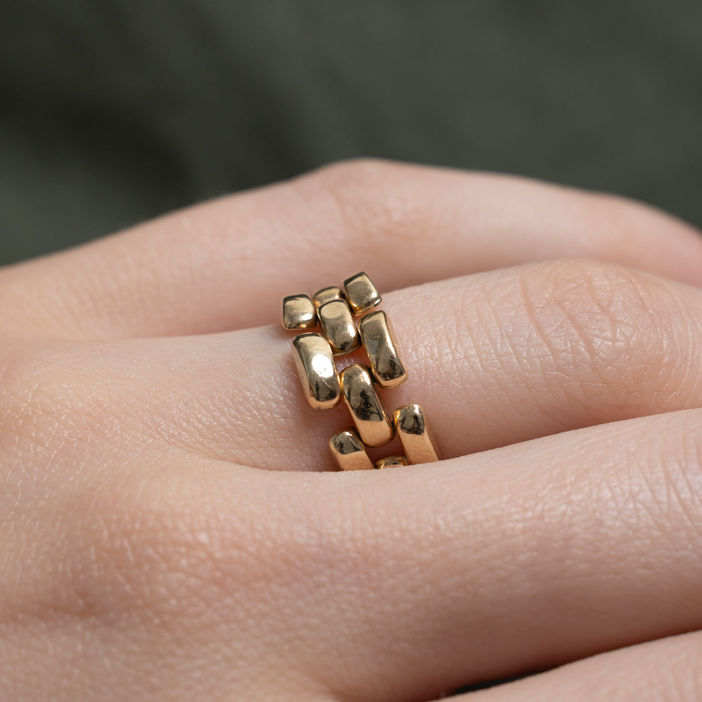 14k Panther Chain Ring | 7.85mm | SZ 6.75
