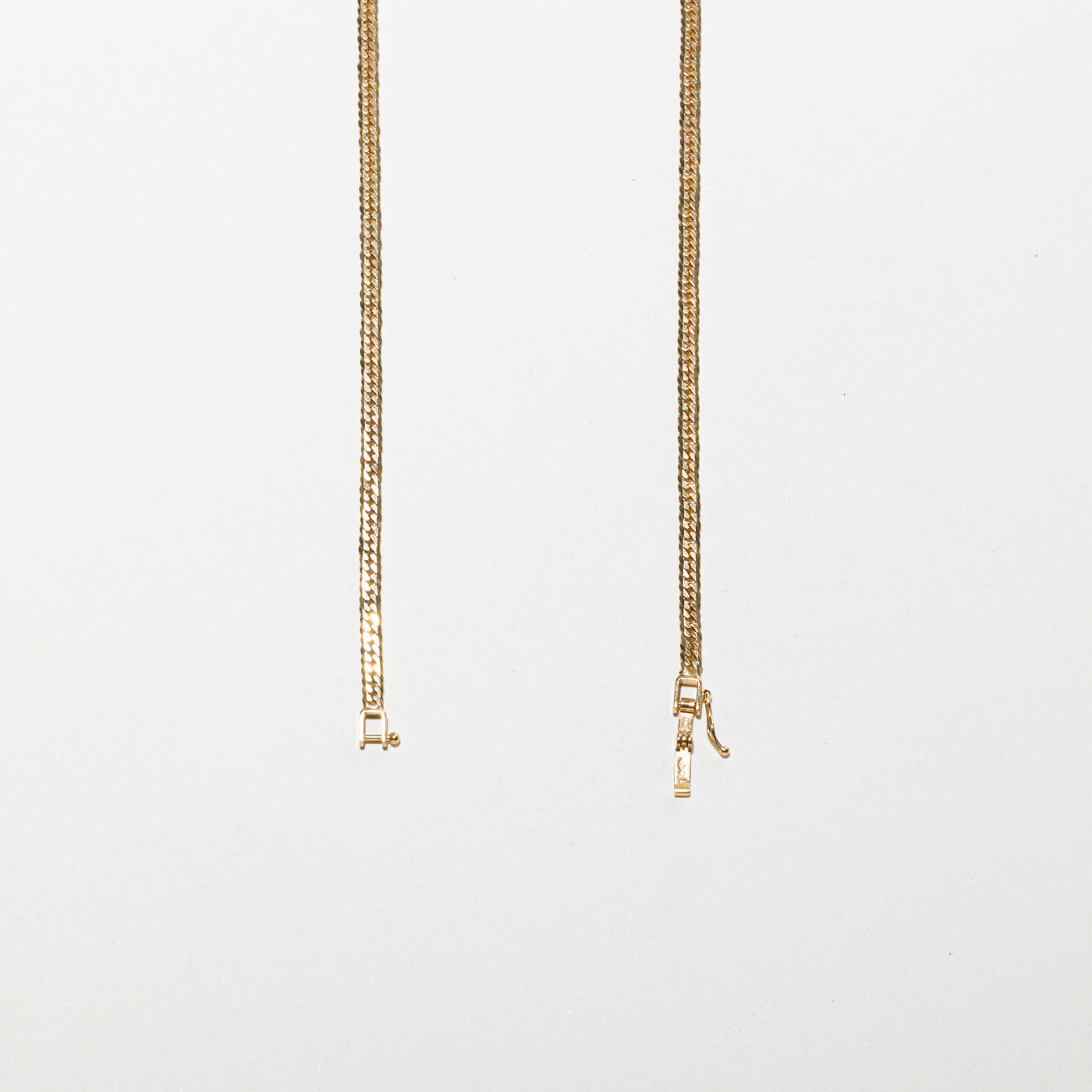 18k Yellow Gold Herringbone Link Chain | 18"