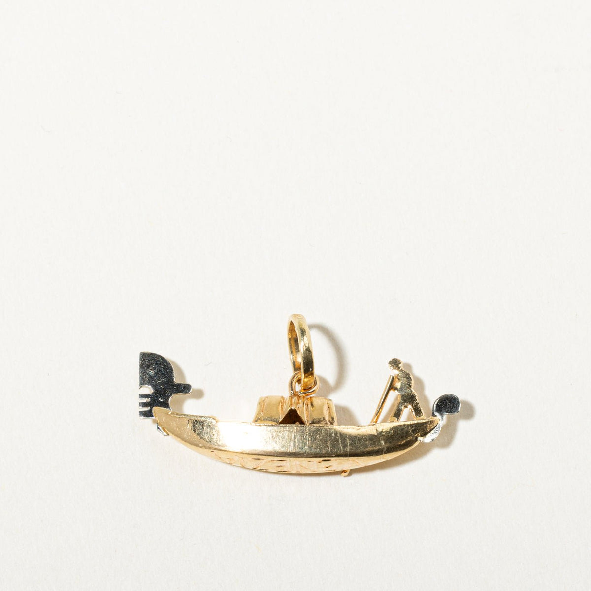 18k Yellow & White Gold Gondola Charm
