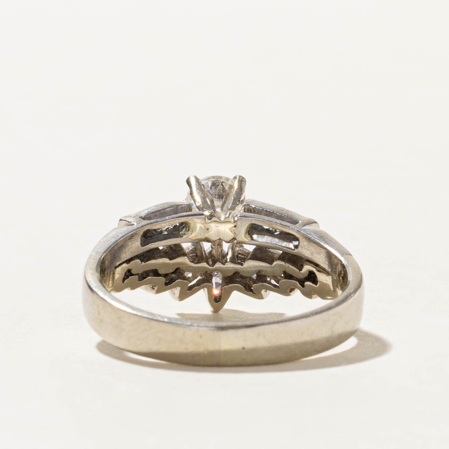 14k Marquise Cut Diamond Spray Guard Ring | 1.65ctw | SZ 8.5