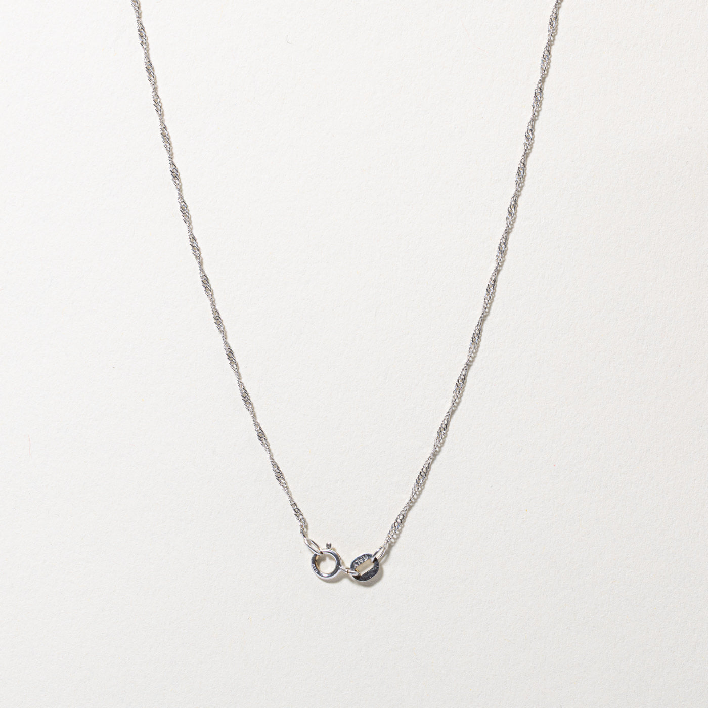 Aquamarine & Diamond Teardrop Swirl Pendant Necklace | 18"