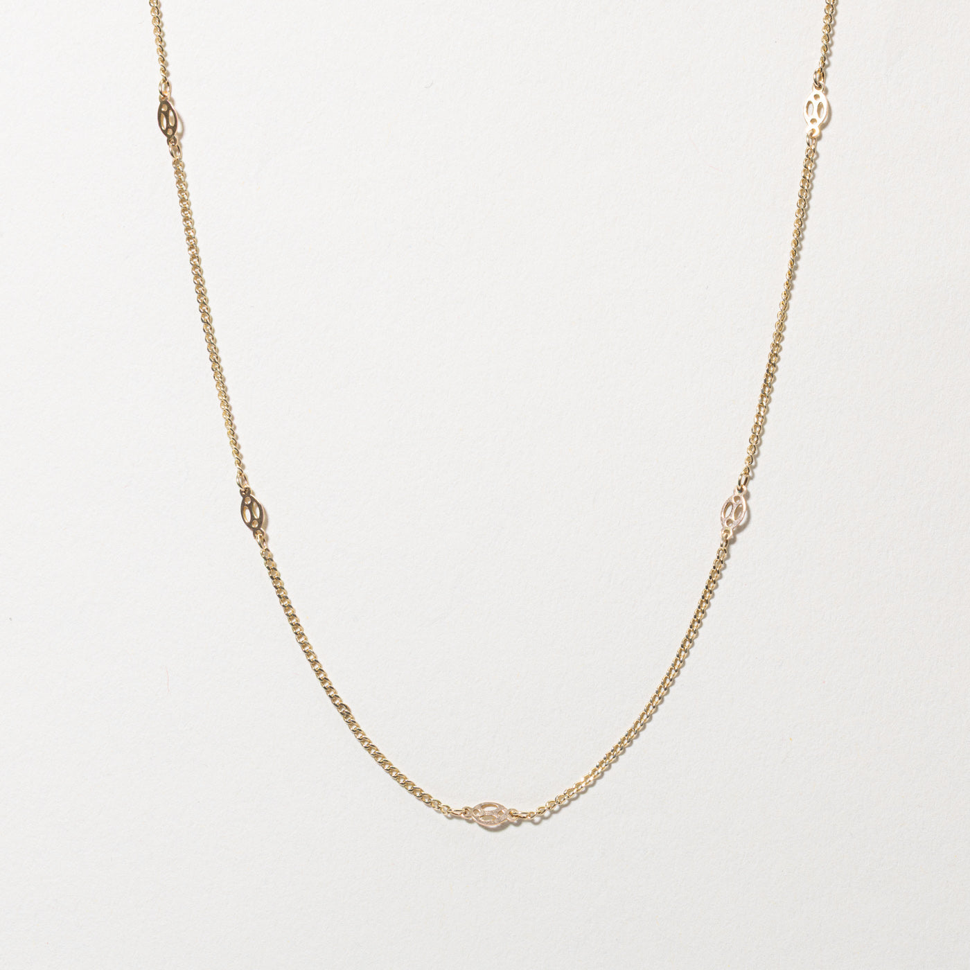 Vintage Italian Gold Satellite Chain Necklace | 21"