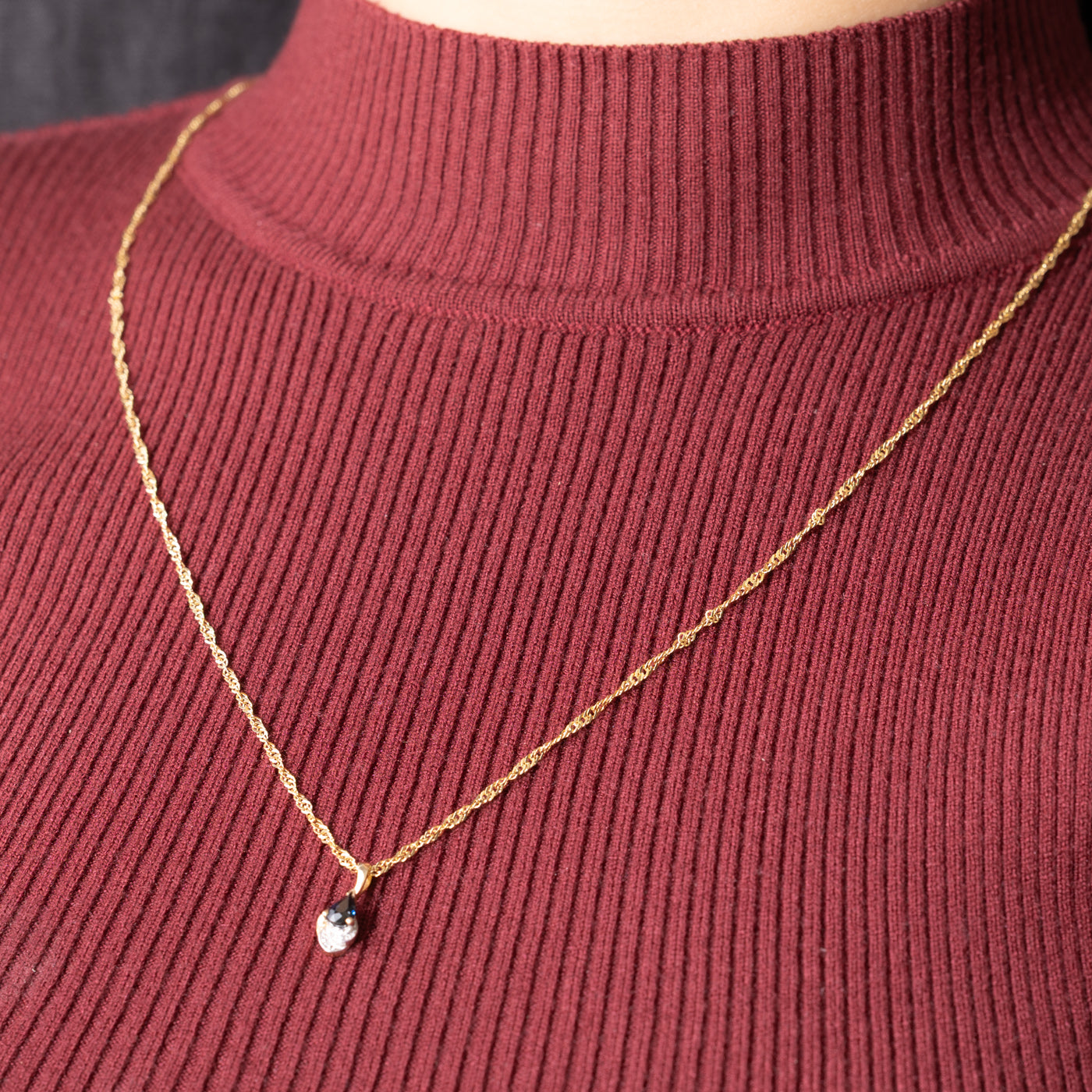 Sapphire & Diamond Accented Pendant Necklace | 19"