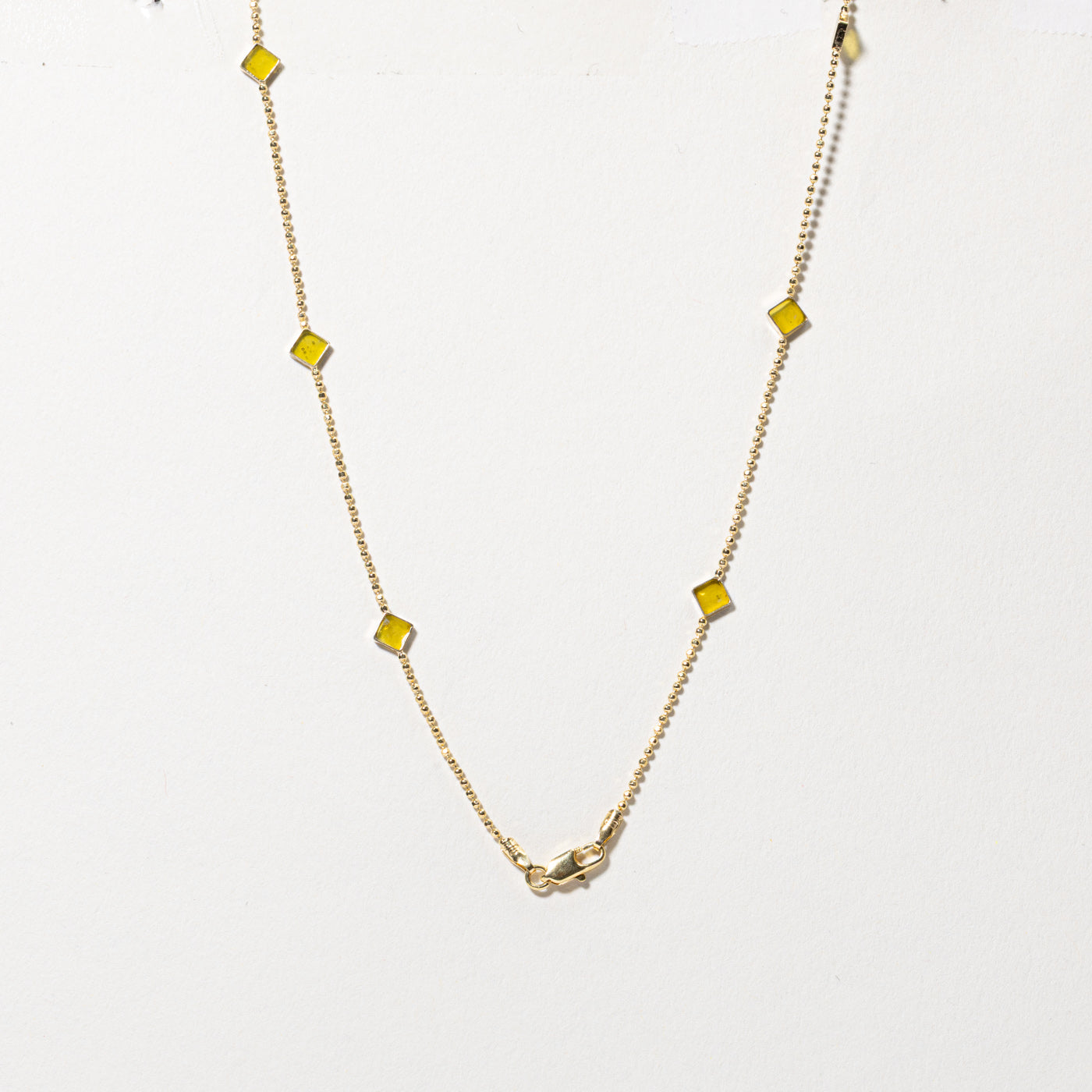 Collier géométrique en verre | 40 cm