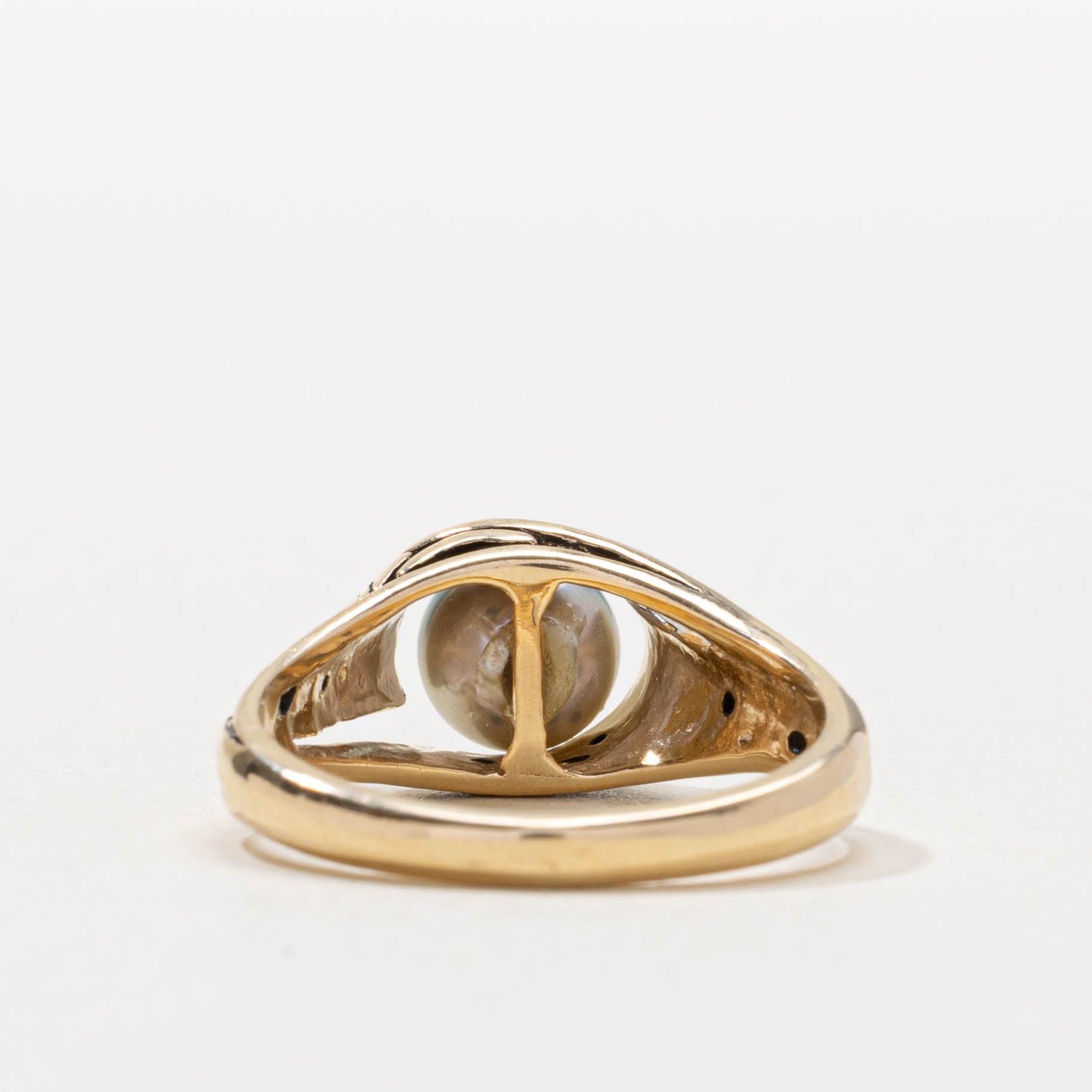 14k Pearl Ornate Detailed Ring | SZ 6.5