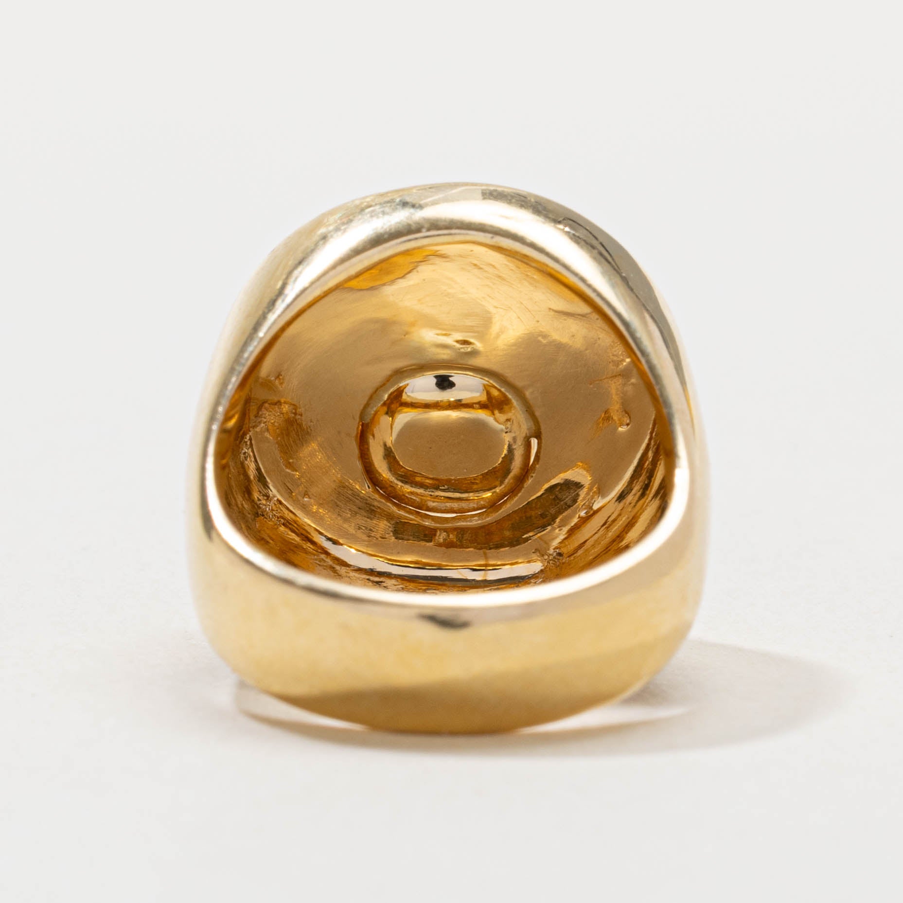18k Pearl & Diamond Circular Cocktail Ring | SZ 5.5