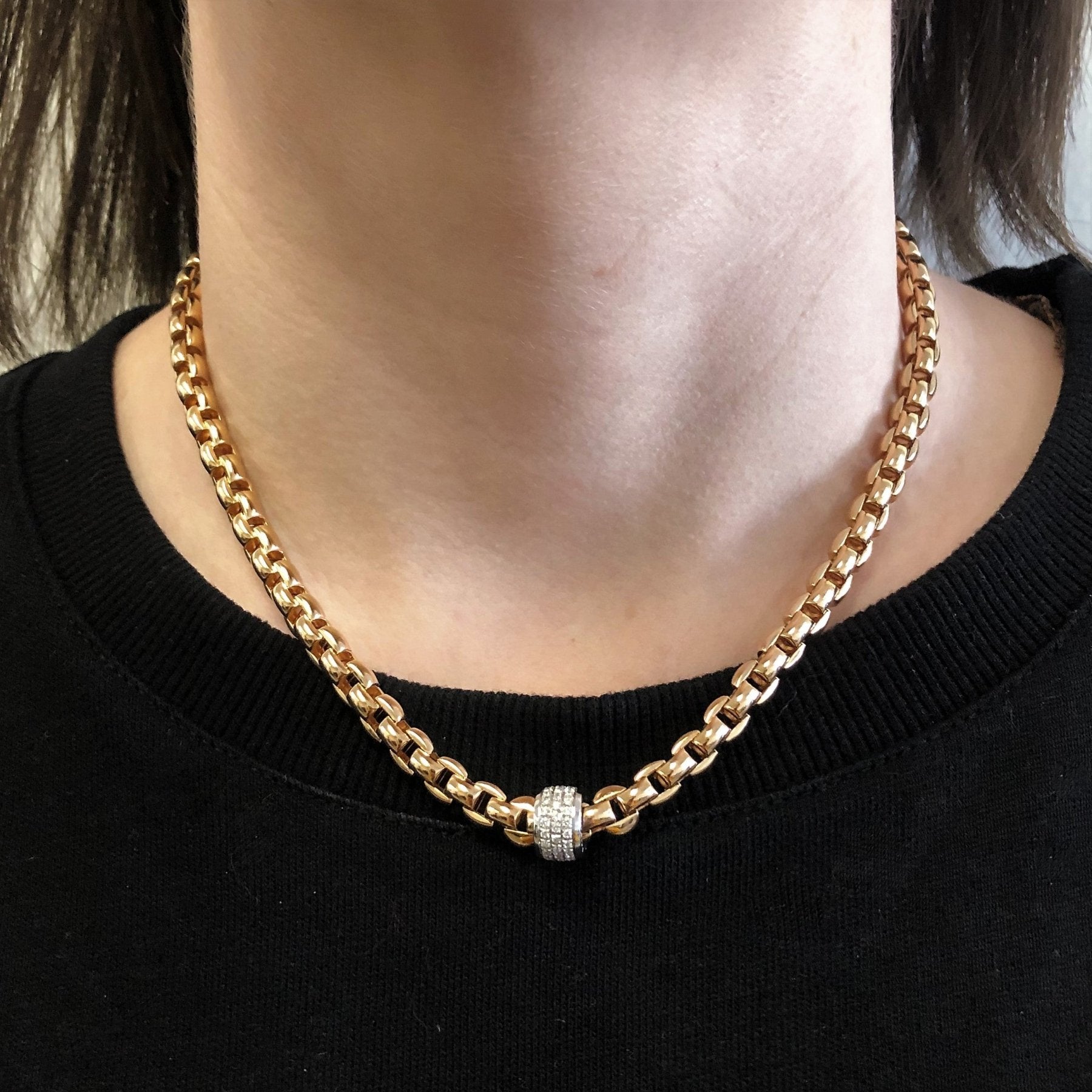 'FOPE' Diamond Pave Necklace | 0.58ct | 17" | - 100 Ways