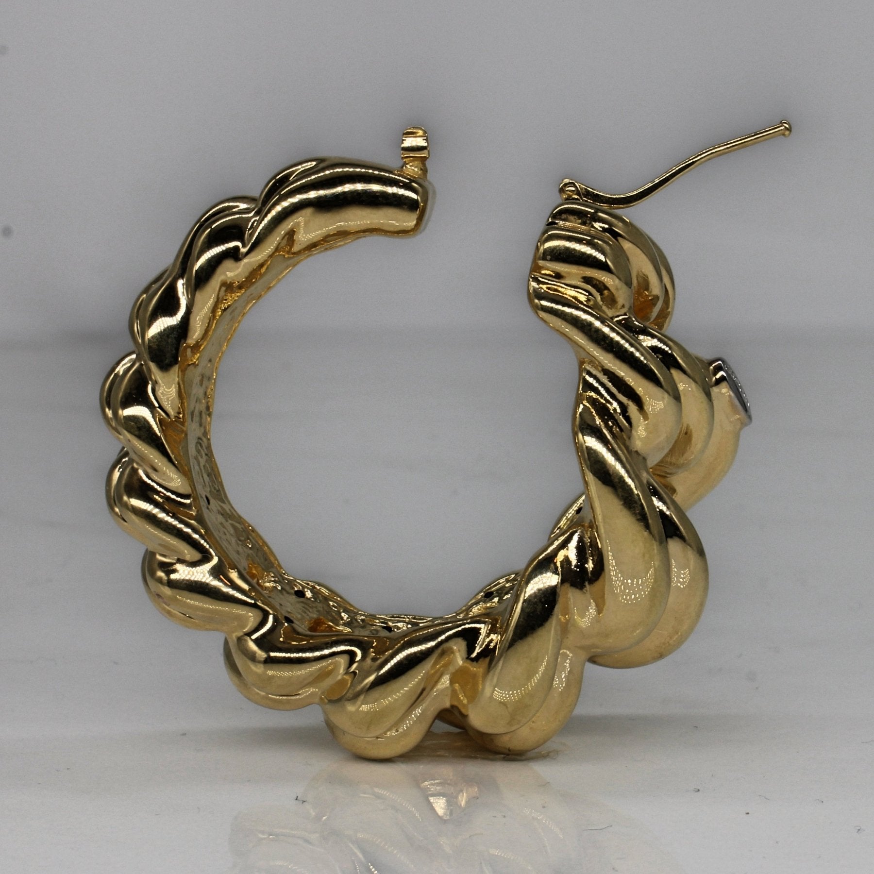 'Giordini' Large Americana Hoop Earrings | - 100 Ways