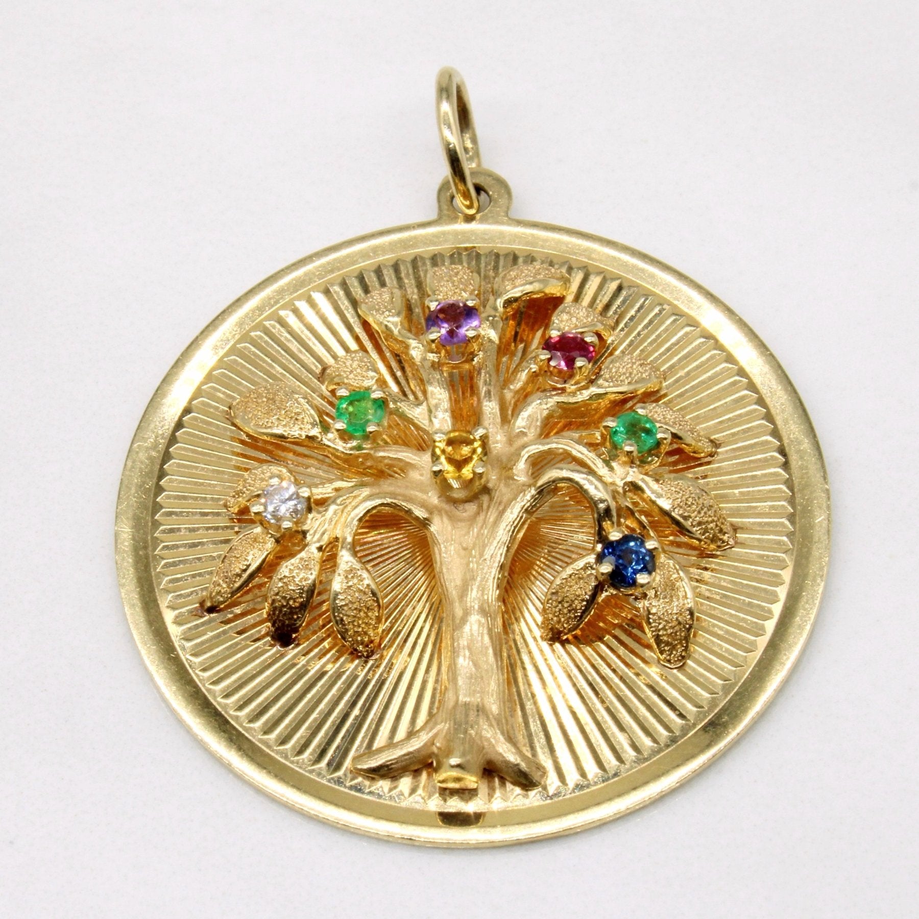 Henry Dankner' Multi Gem Tree Pendant