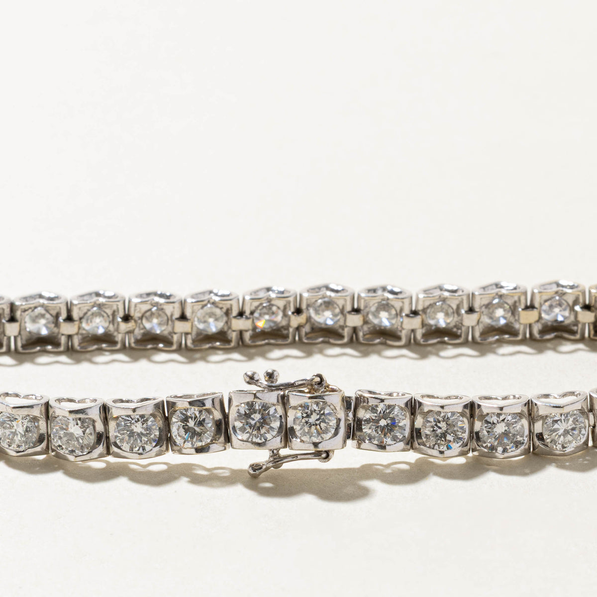 18k Eternity Diamond Tennis Bracelet | 8.00ctw I1/I2 G-I | 7"