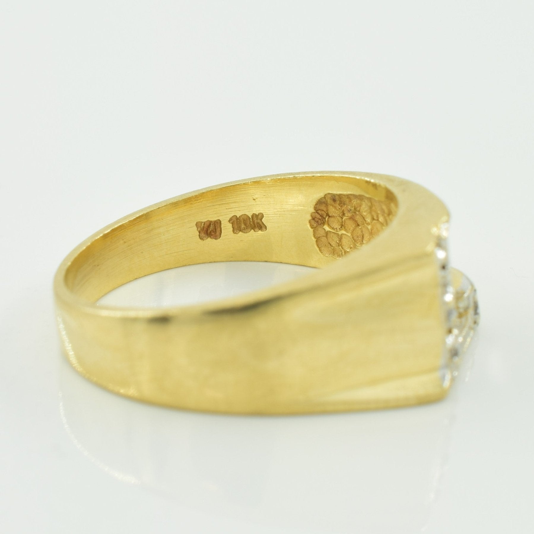 'L' Diamond Ring | 0.04ctw | SZ 6.5 | - 100 Ways
