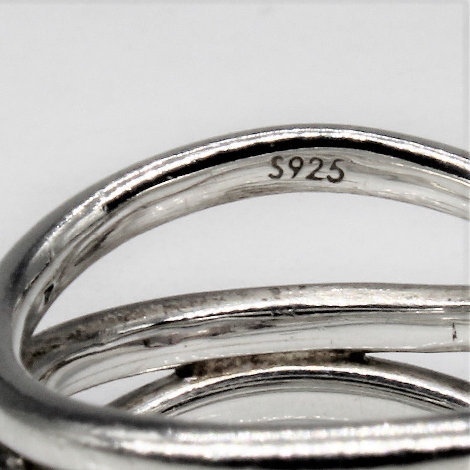 'Links Of London' Silver Wave Ring | SZ 5.75 | - 100 Ways