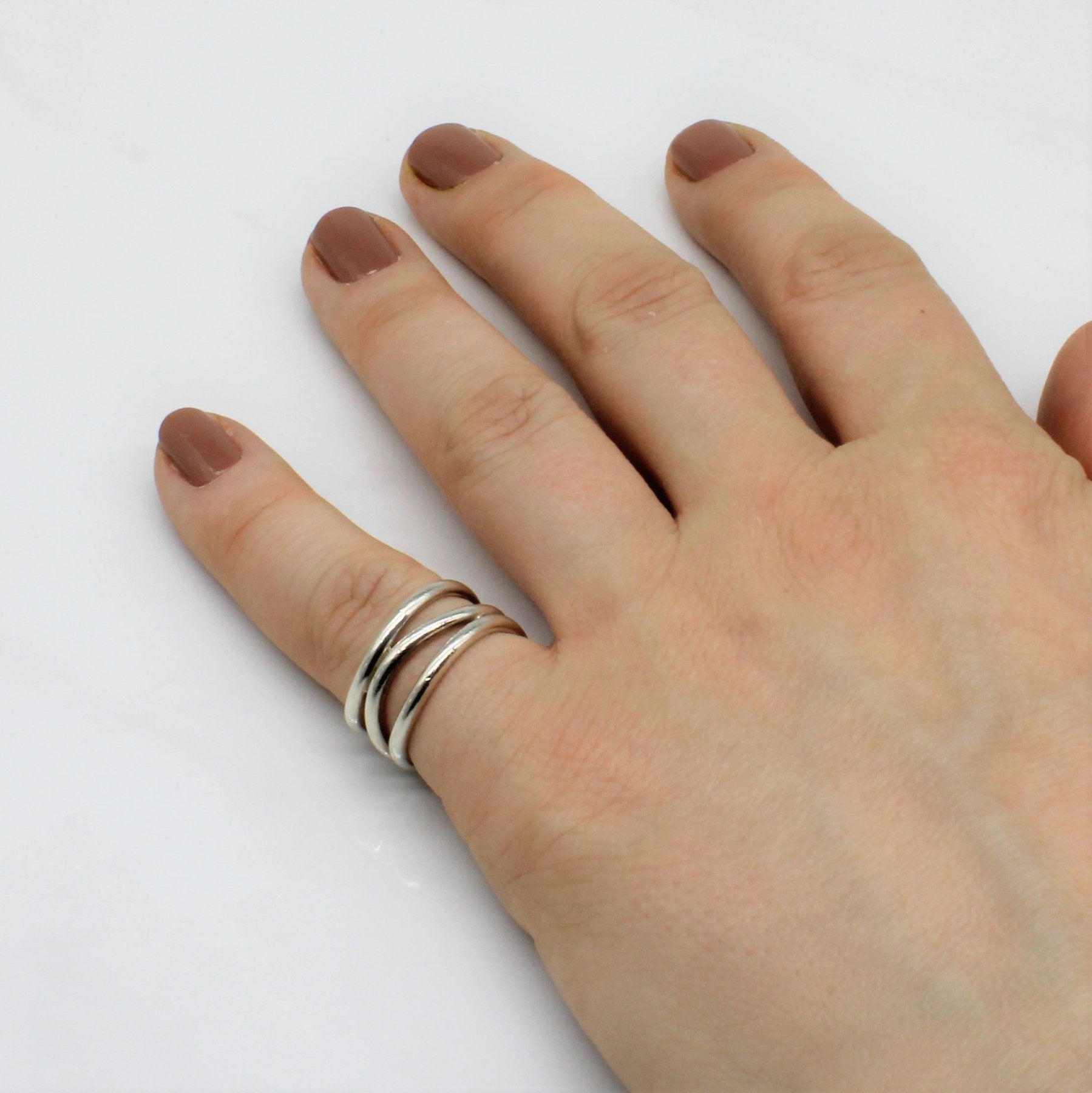 'Links Of London' Silver Wave Ring | SZ 5.75 | - 100 Ways