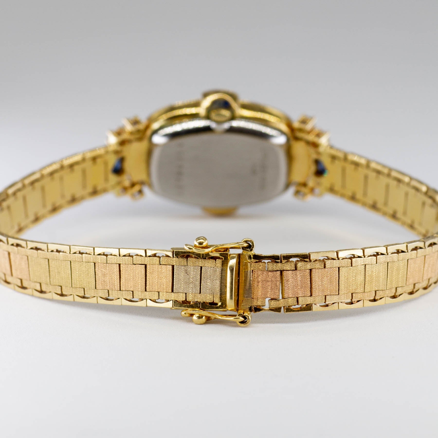 'Longines' Vintage 18k Sapphire and Diamond Watch | 2.00 ctw, 0.60 ctw | 7.5" - 100 Ways