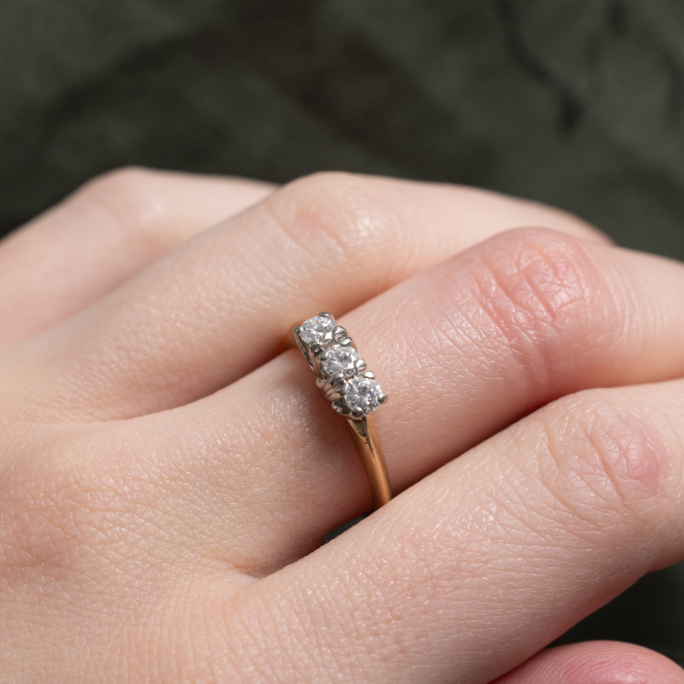 Three Stone Diamond Ring | 0.4ctw | SZ 6.0 |