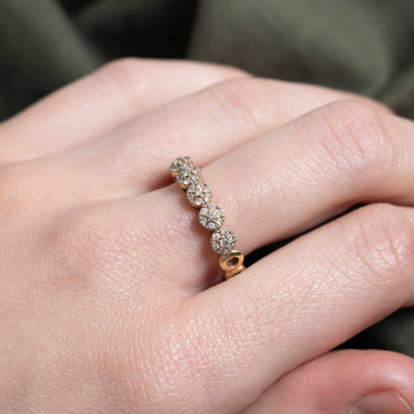 Diamond Multi Round Cluster Band | 0.22ctw | SZ 7.25 |