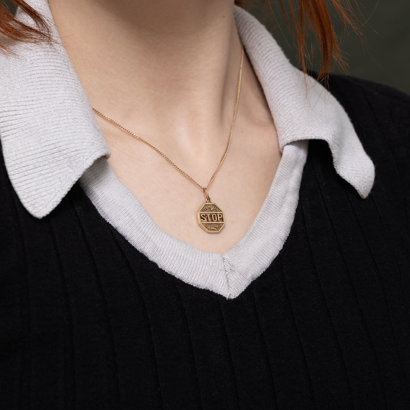 10k Yellow Gold "I'll Never Stop Loving You" Charm