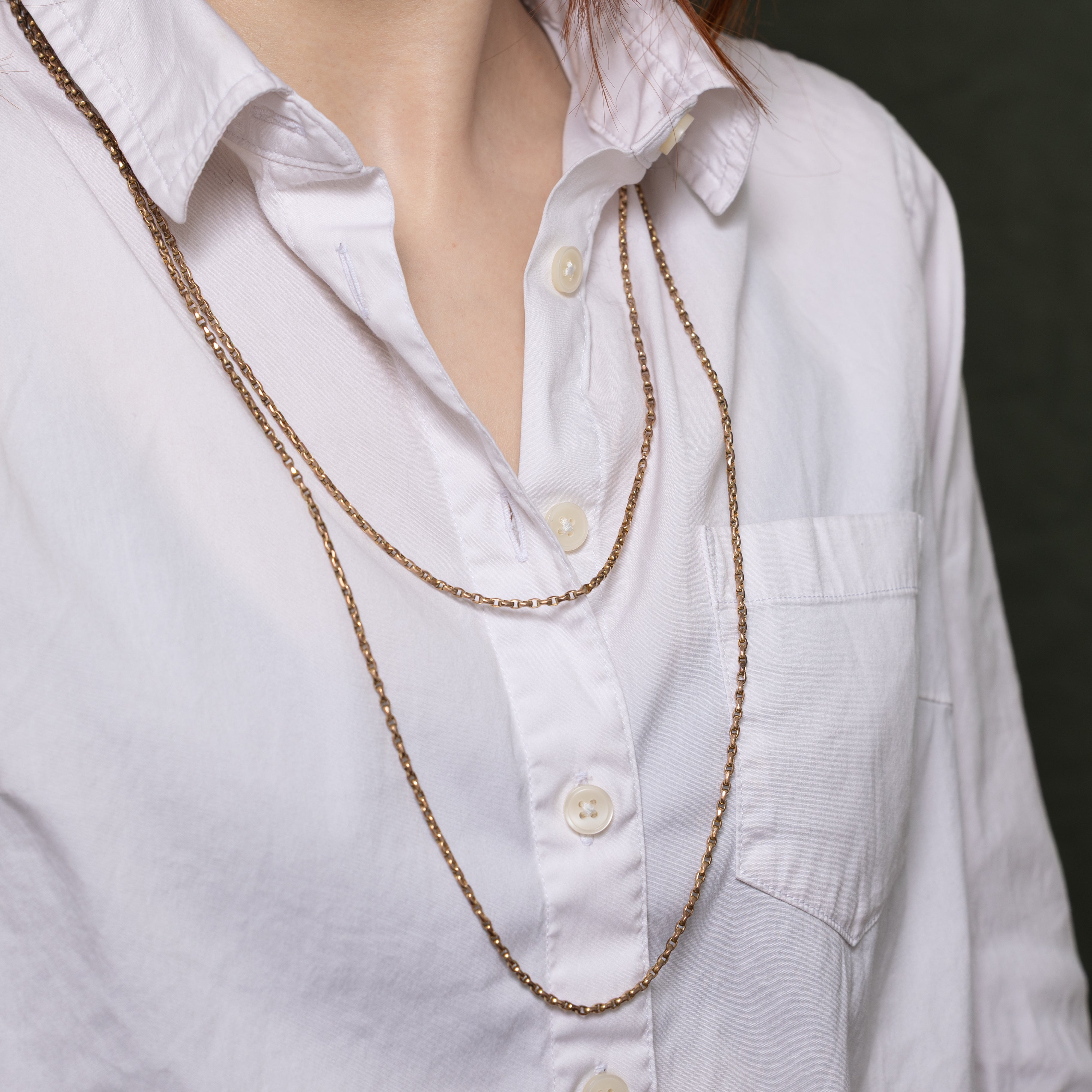 Chaîne à maillons câblés en or jaune 9 carats | 72,4 cm