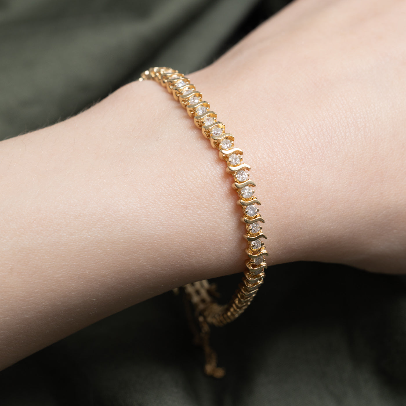 Diamond Wave Tennis Bracelet | 2.00ctw | 7.25"