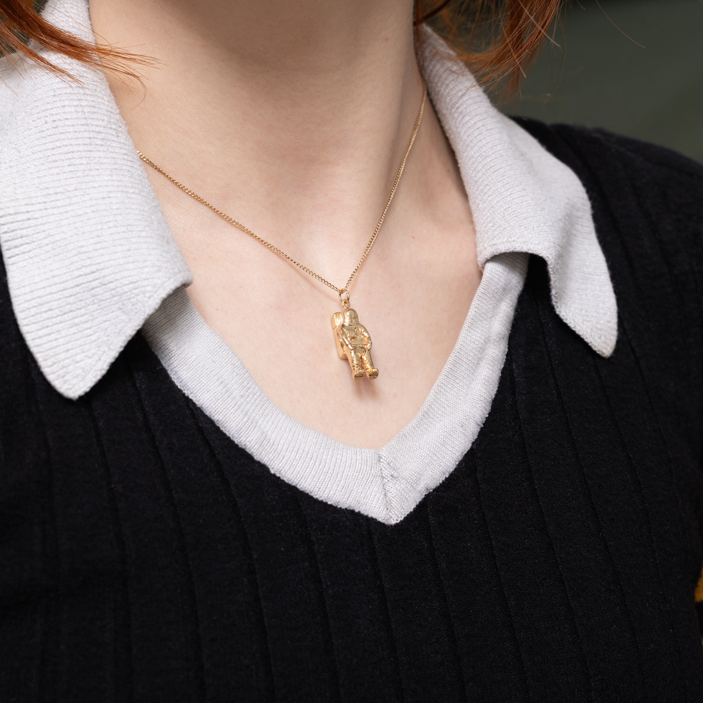 10k Yellow Gold Astronaut Charm