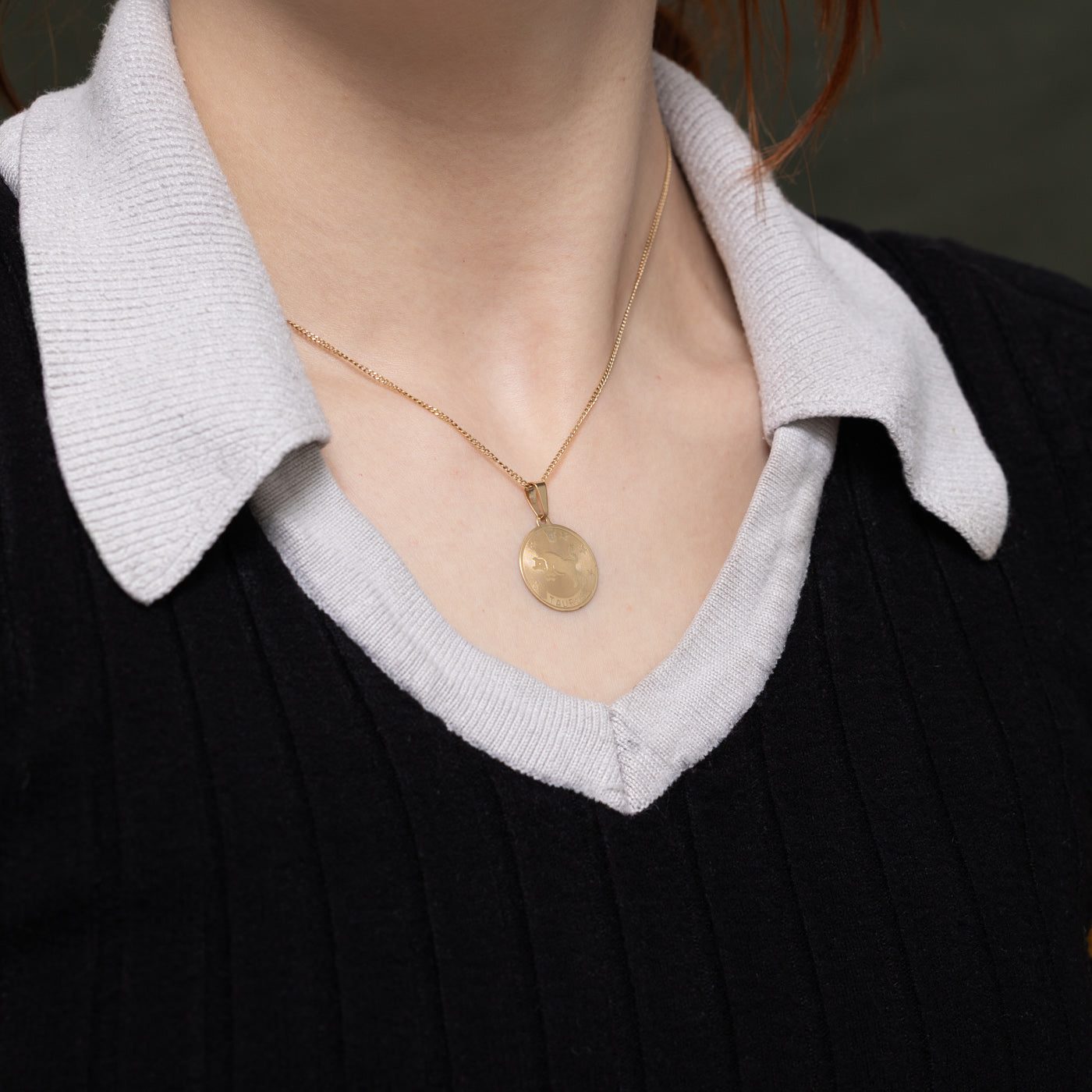 Pendentif Taureau en or jaune 10 carats