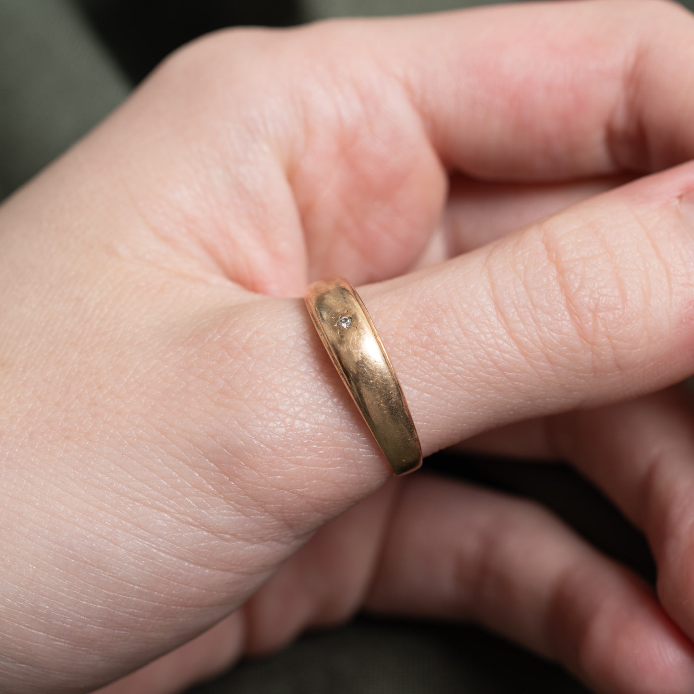 Star Set Diamond Dome Ring | 0.01ct | SZ 9.5 |