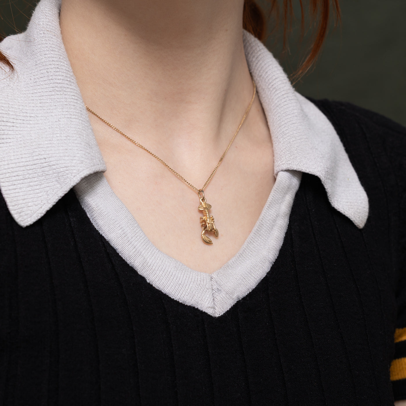 10k Yellow Gold Lobster Charm