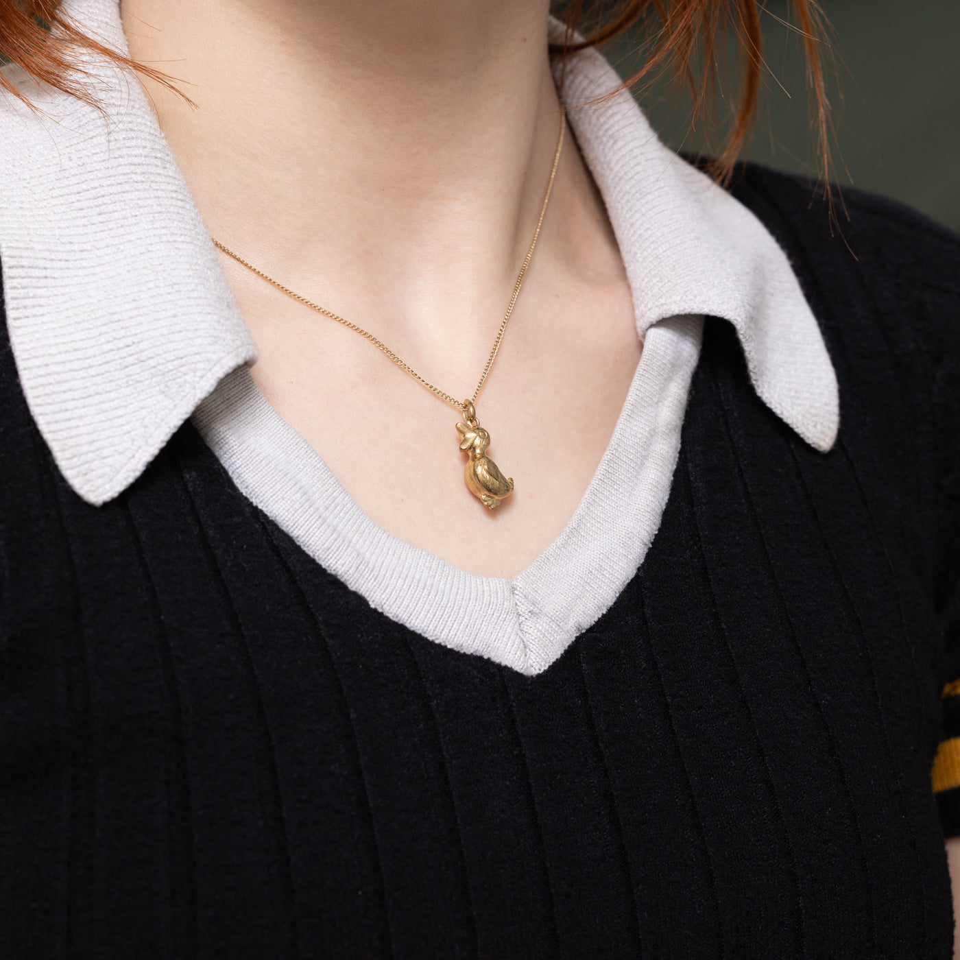 14k Yellow Gold Duck Charm