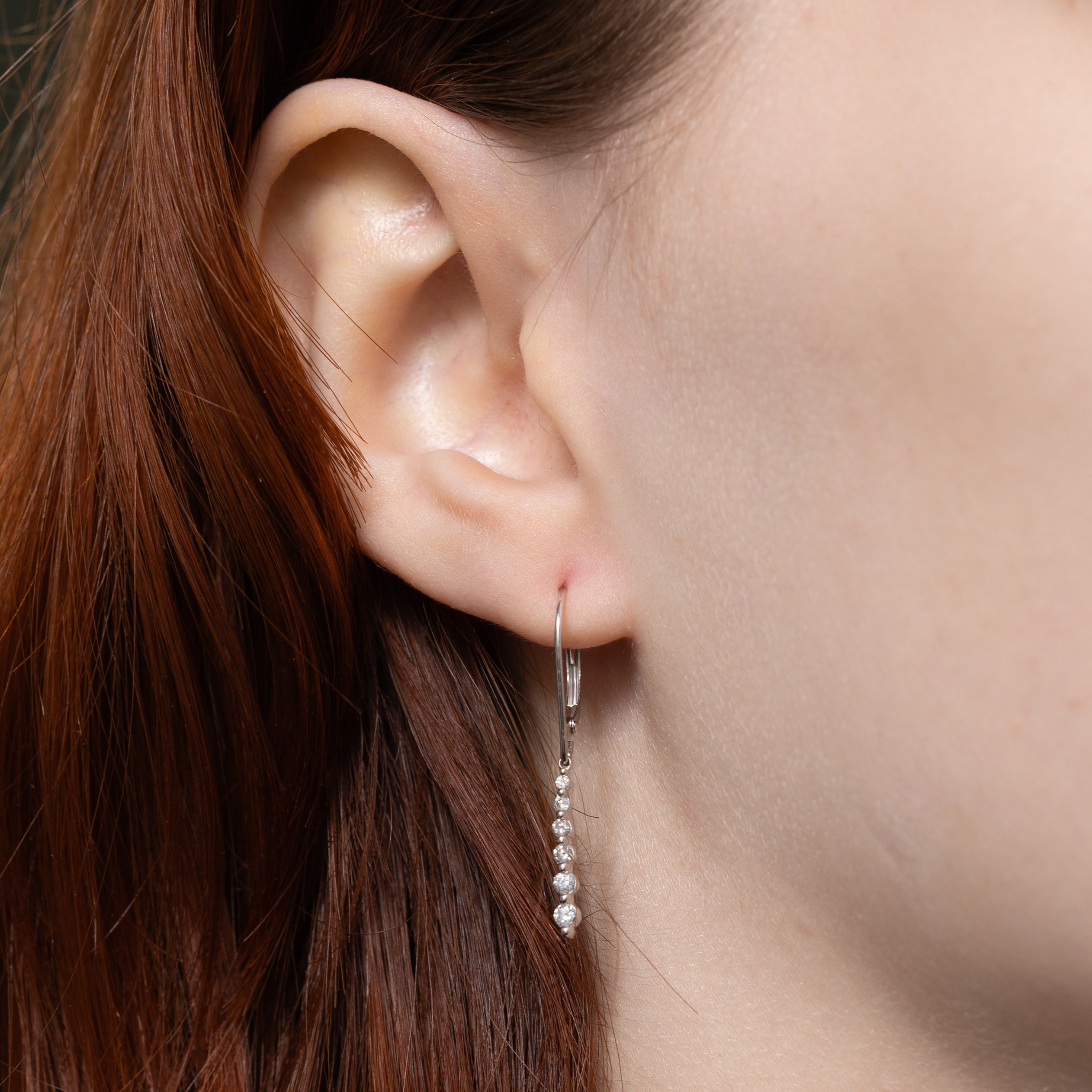 Diamond Plain Drop Earrings | 0.23ctw