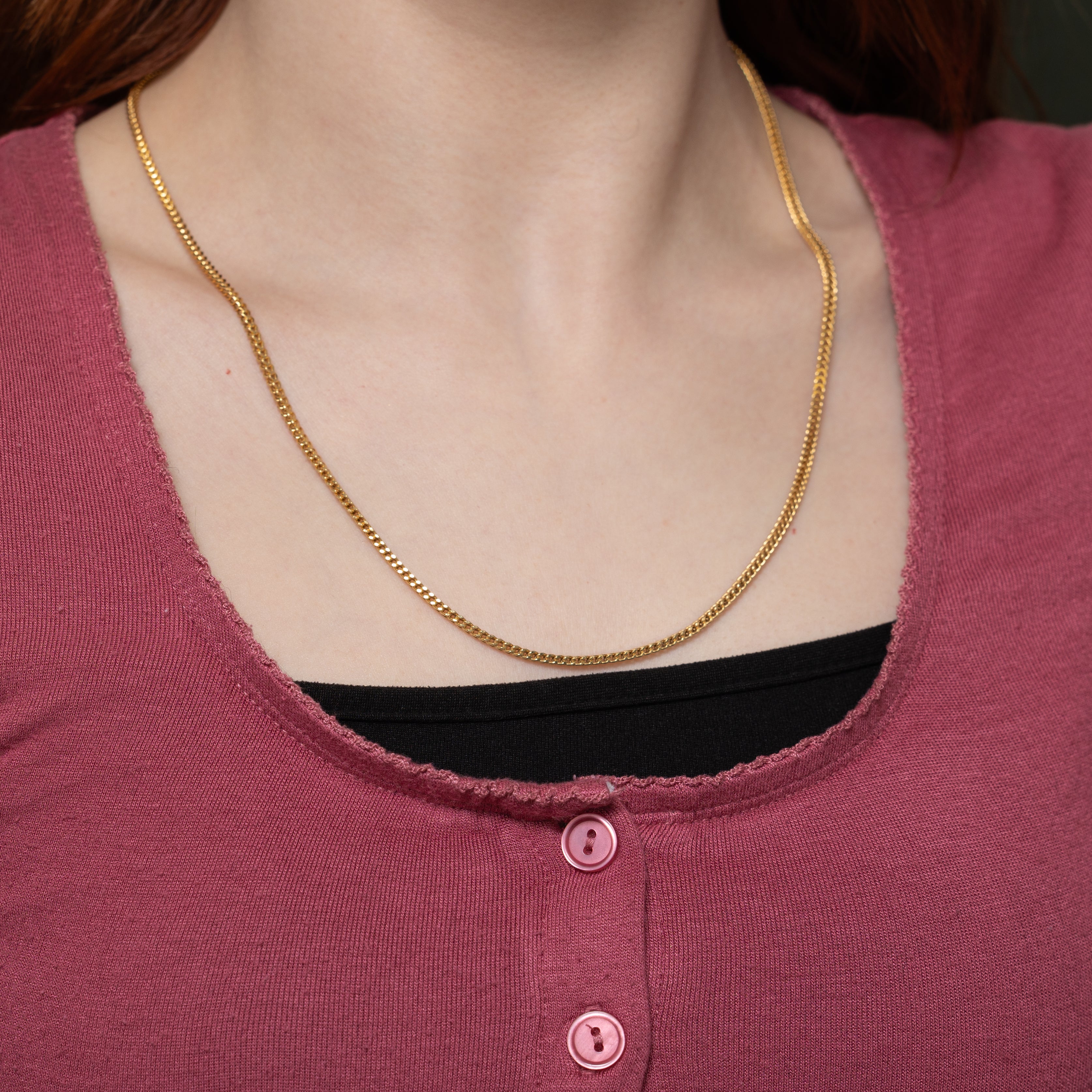 18k Yellow Gold Foxtail Chain | 21.5"