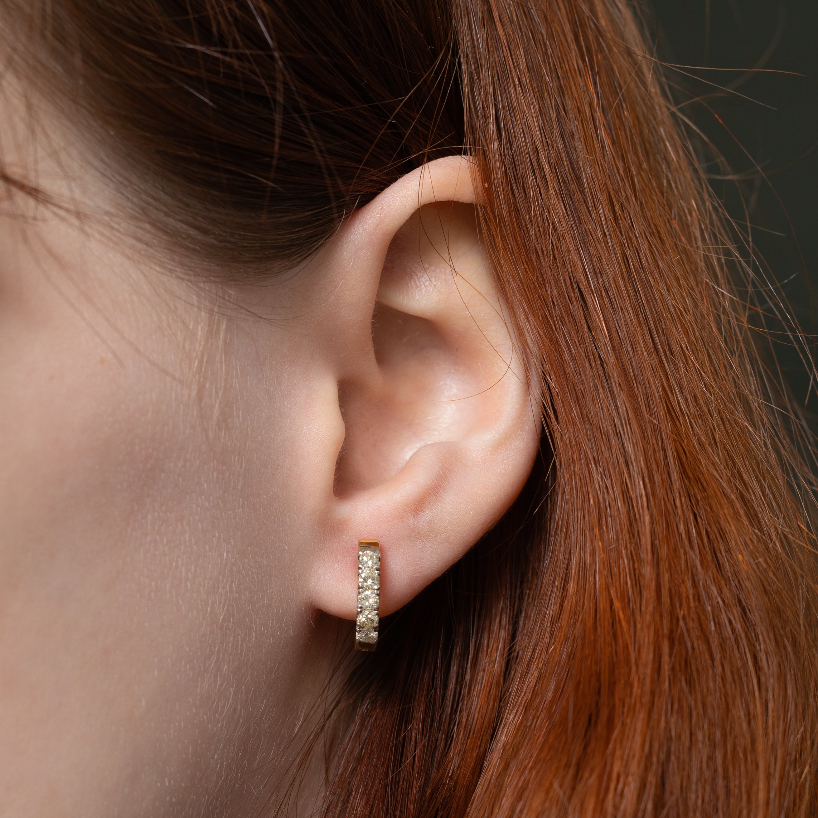 Diamond Huggie Earrings | 0.63ctw