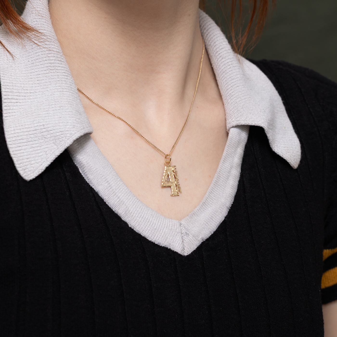 Breloque « 4 Ever » en or jaune 10 carats