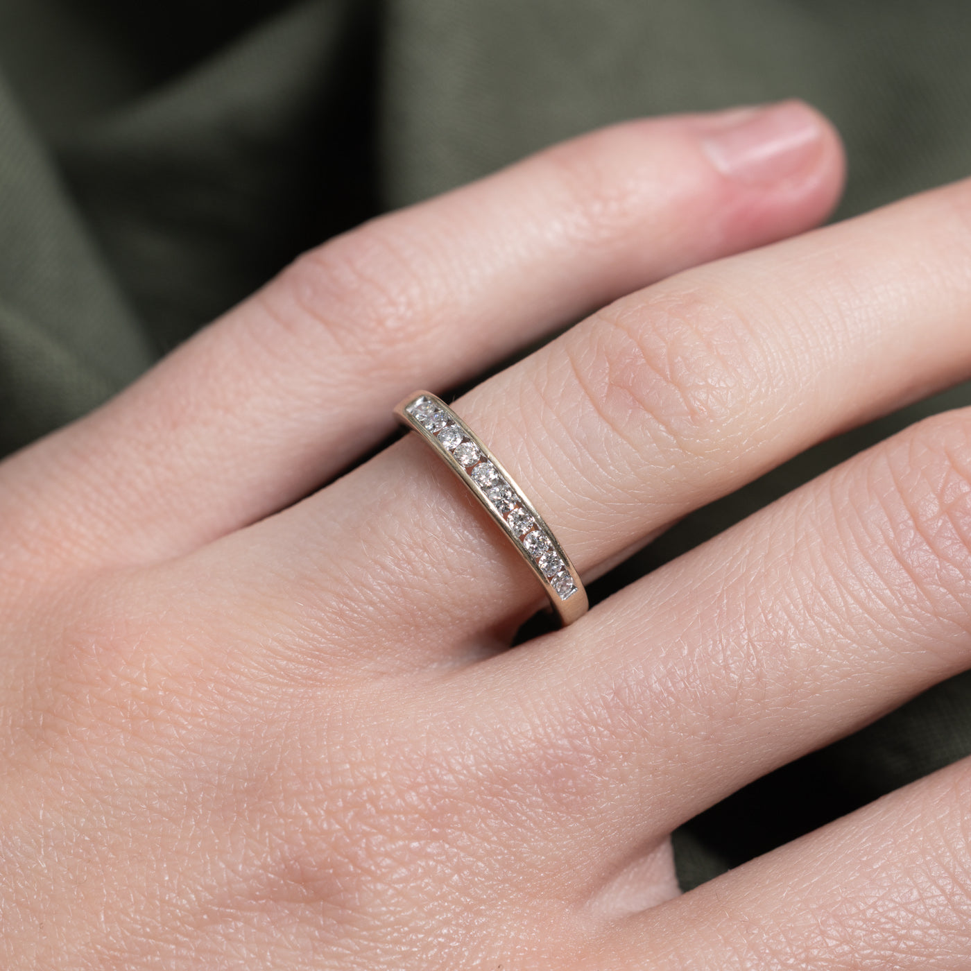 Channel Set Semi Eternity Diamond Band | 0.2ctw | SZ 5.5 |