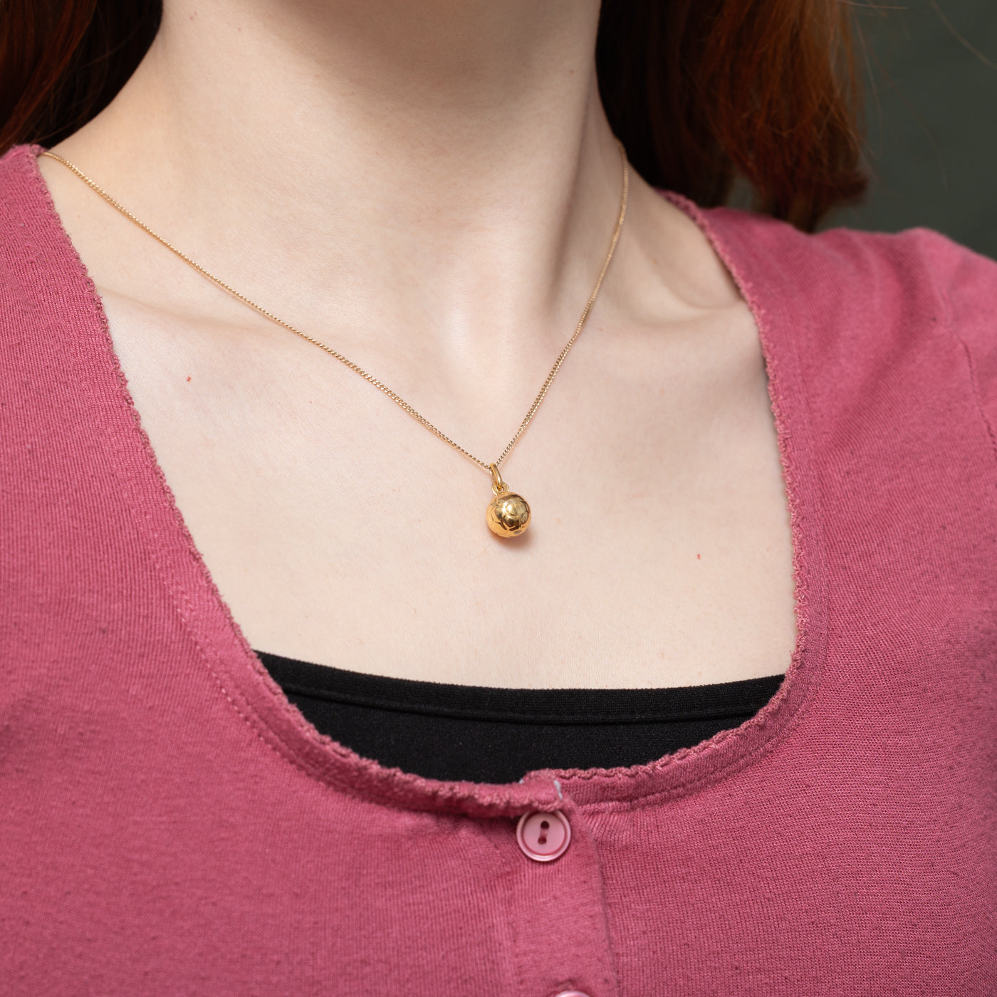 Italian 10k Yellow Gold Soccer Ball Charm