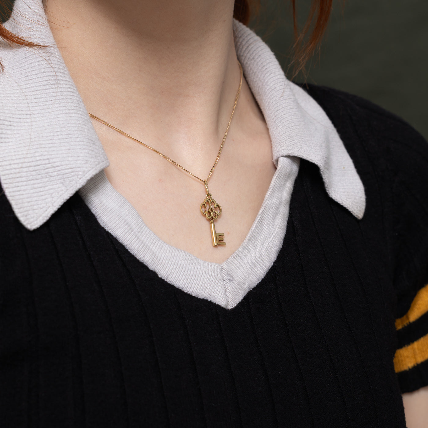 14k Yellow Gold Key Charm