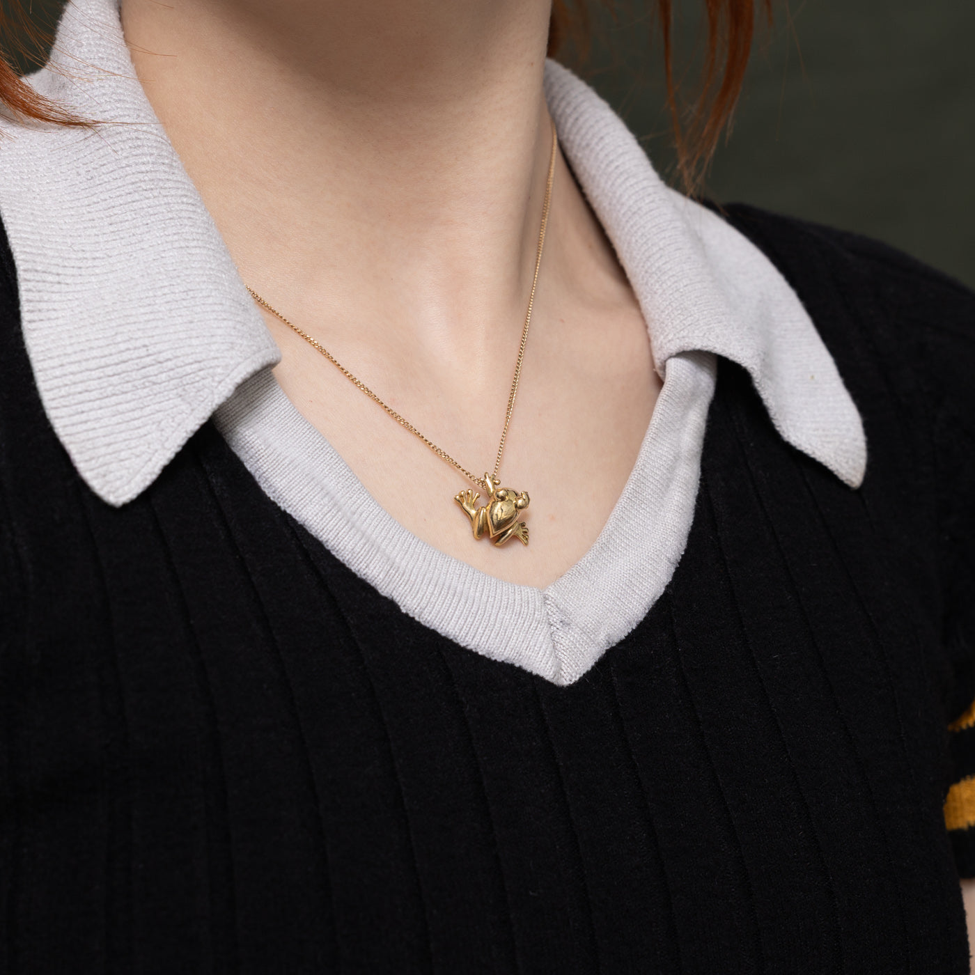 'Brinkhaus' 18k Yellow Gold Frog Pendant