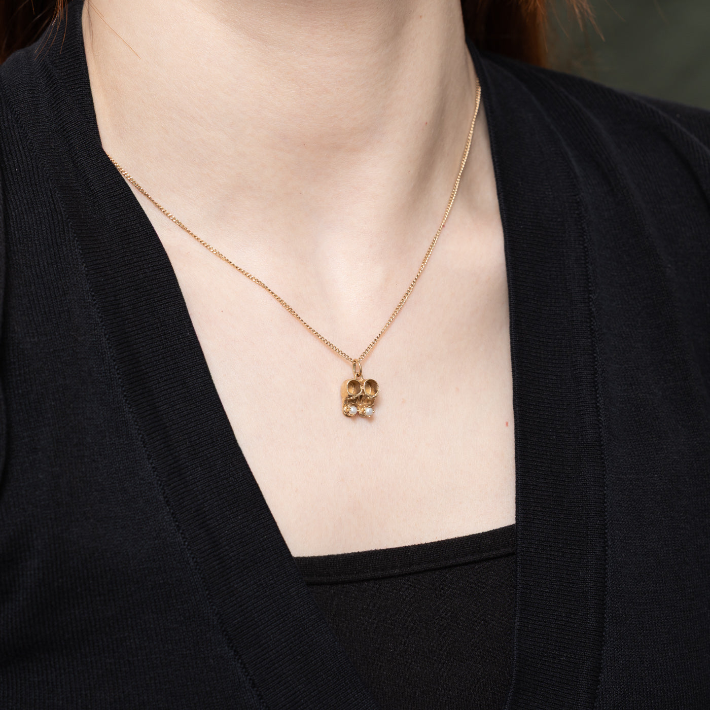 Pearl Baby Shoes Charm