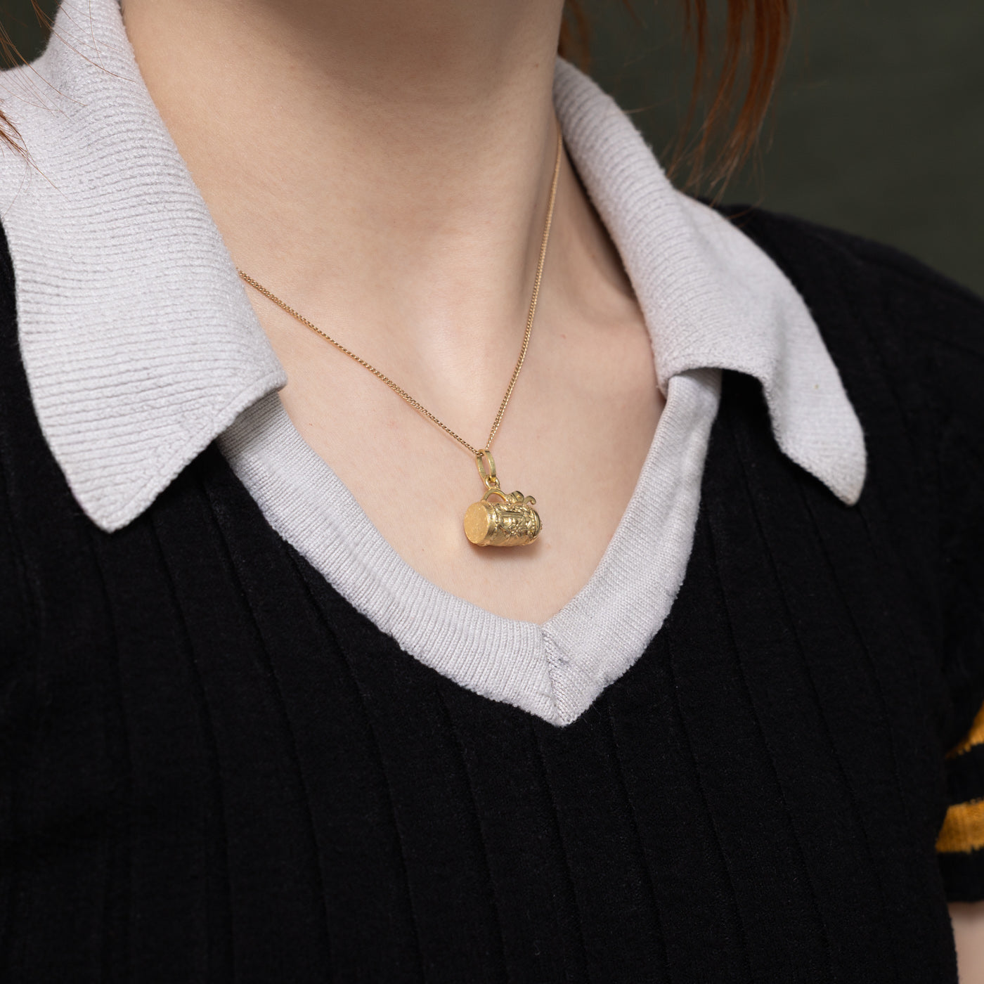 14k Yellow Gold Stein Charm