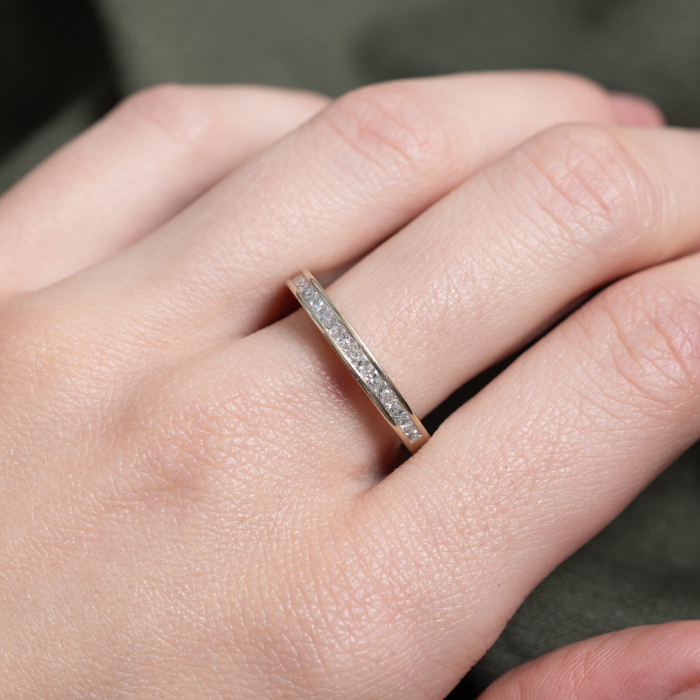 Semi Eternity Princess Cut Diamond Band | 0.5ctw | SZ 7.0 |