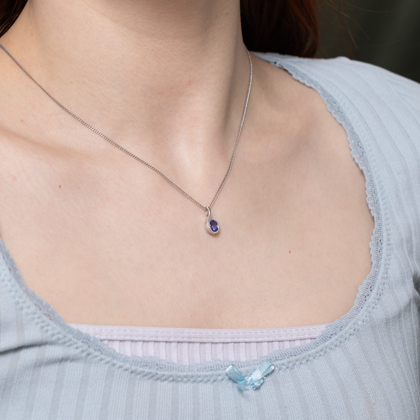 Bezel Set Tanzanite Pendant | 0.5ct |