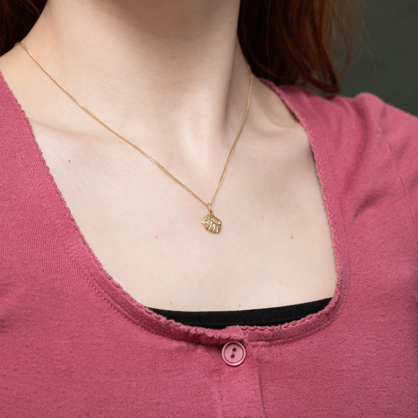 10k Yellow Gold Baseball Mitt Charm