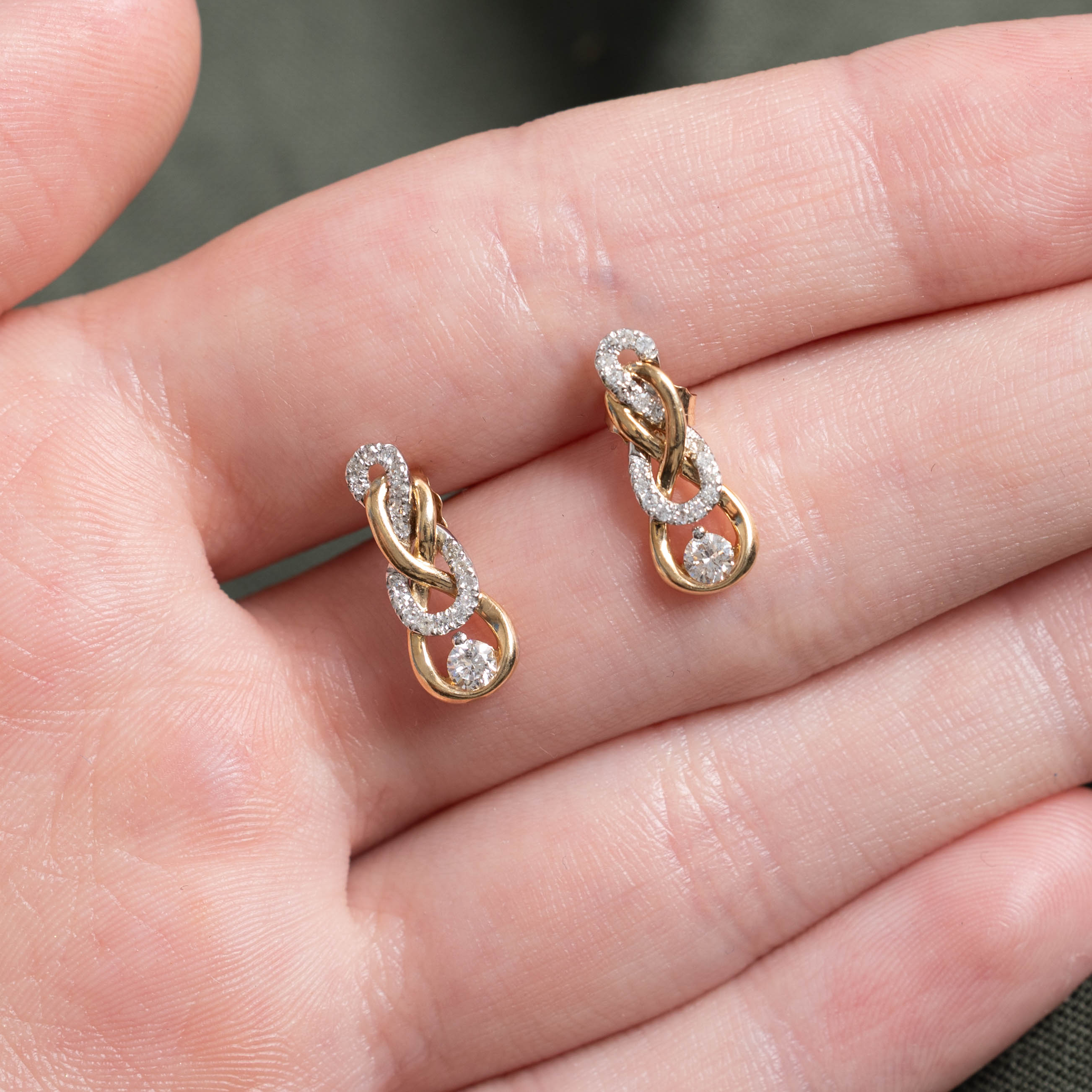 Canadian Diamond Woven Drop Earrings | 0.22ctw