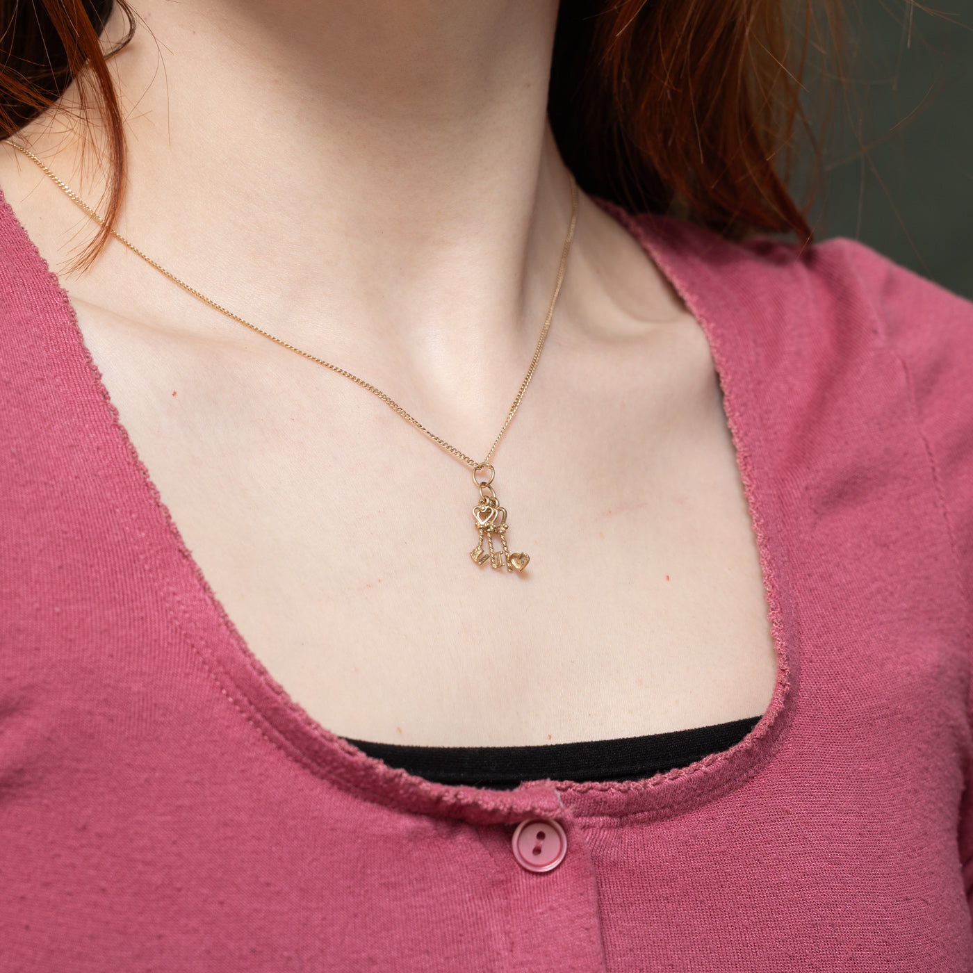 9k Yellow Gold "I ♥ U" Charms