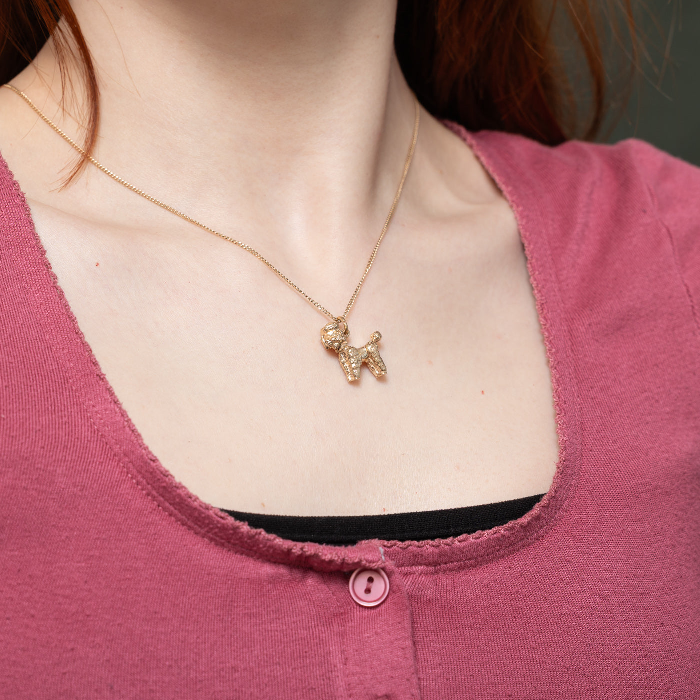 10k Yellow Gold Poodle Charm